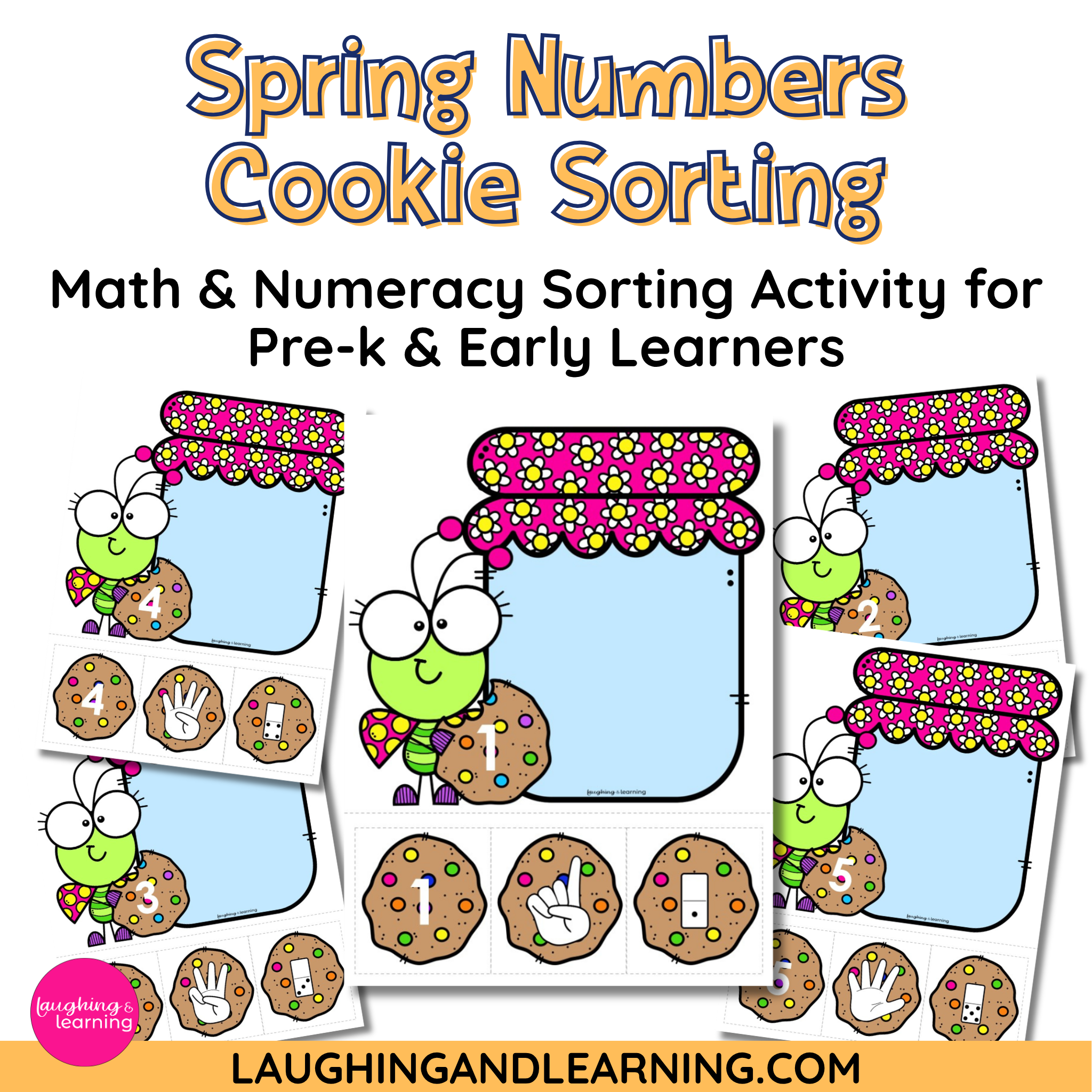 Spring Numbers Cookie Sorting: A Number Recognition Activity for Pre-K