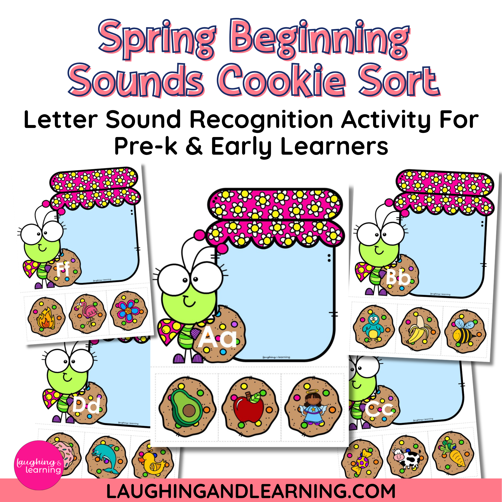 Spring Beginning Sounds Cookie Sort: Letter Sound Recognition