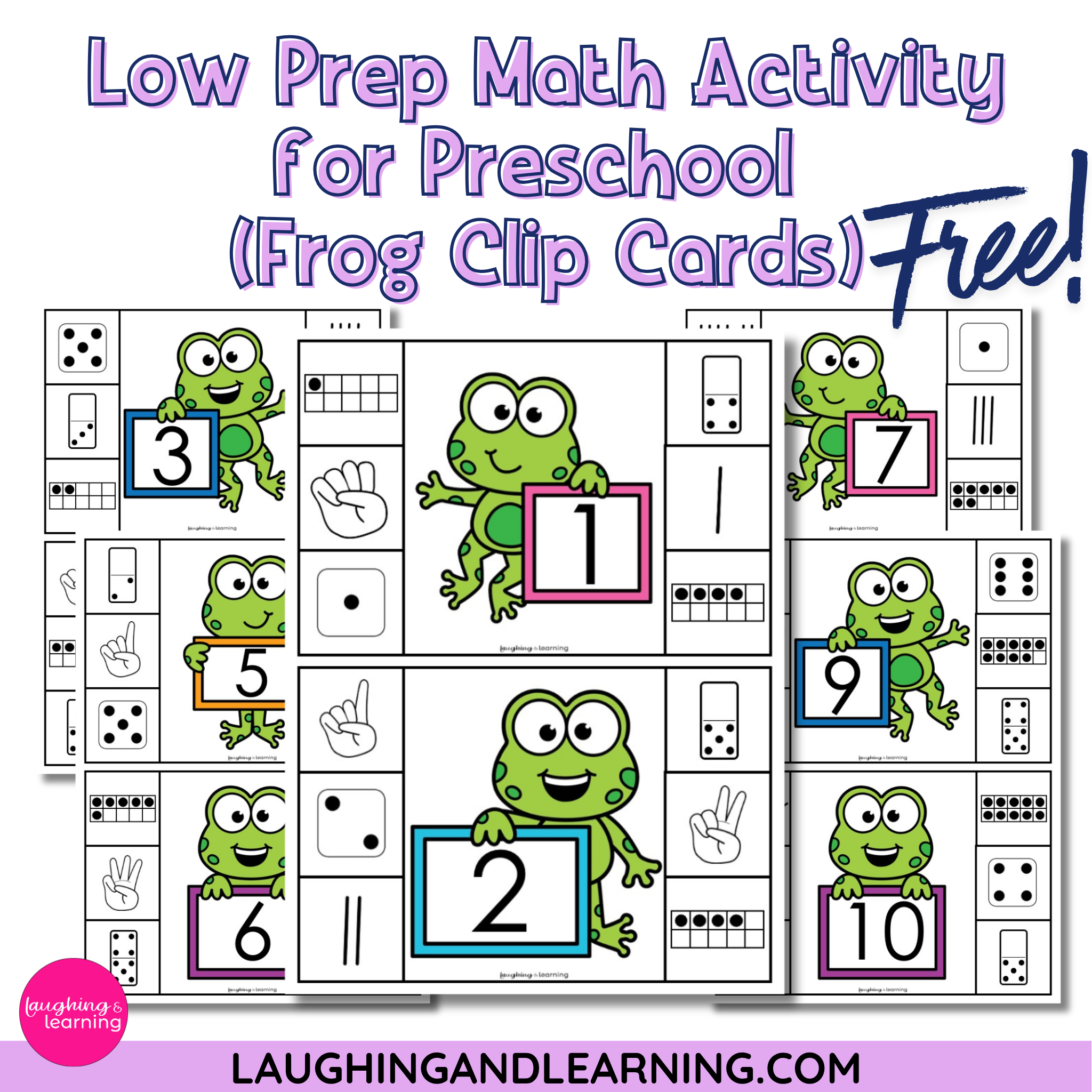 low prep math activity for preschool