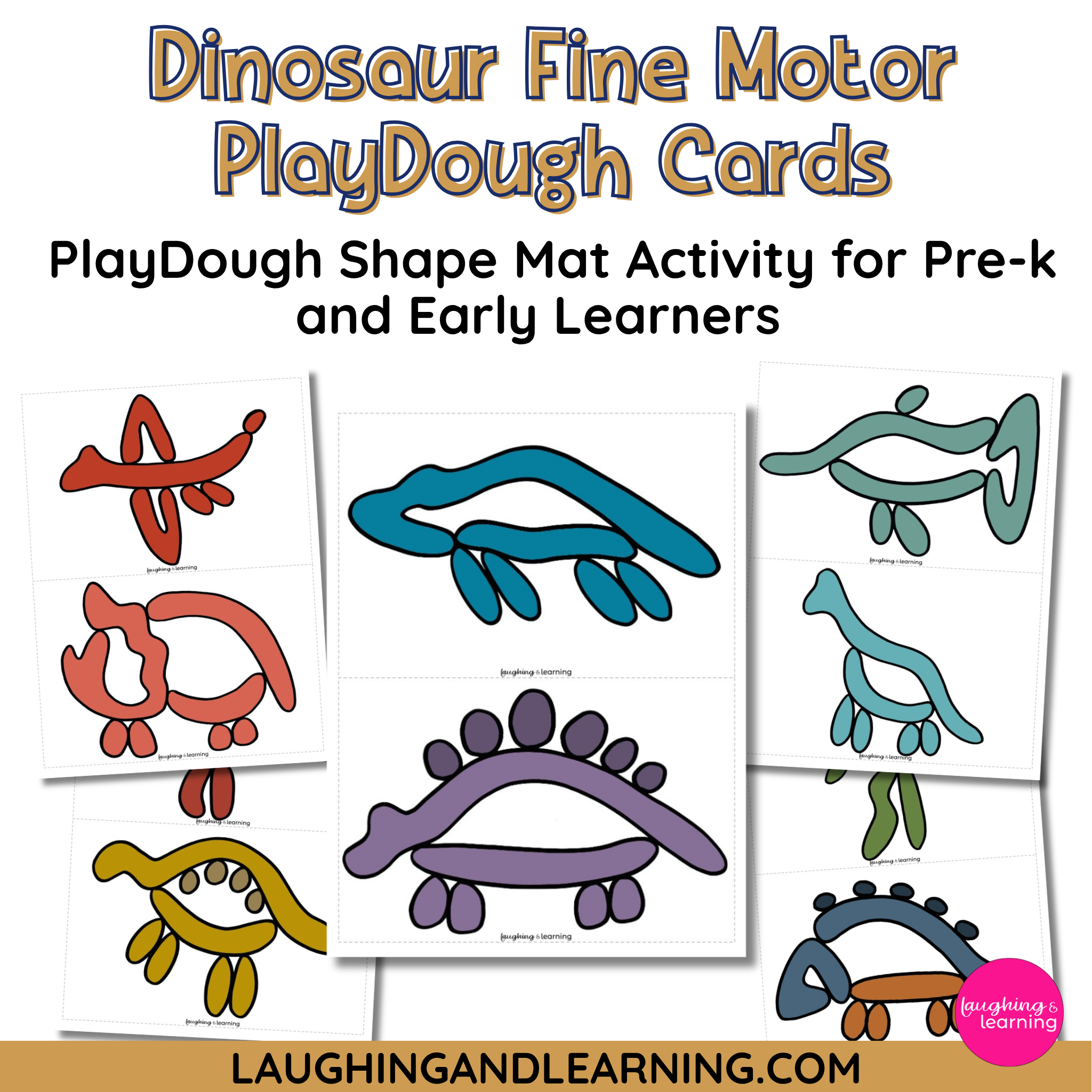 Dinosaur PlayDough Cards: A Fine Motor Activity for Early Learners