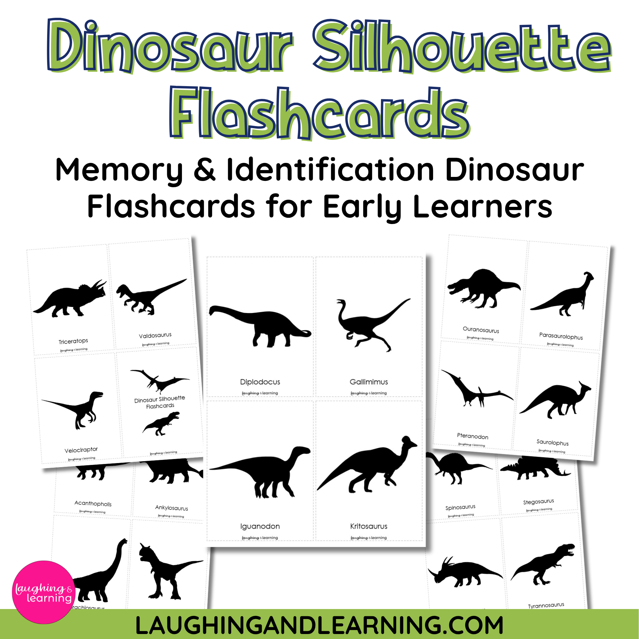 Dinosaur Silhouette Flashcards: A Fun Way to Build Early Science Skills