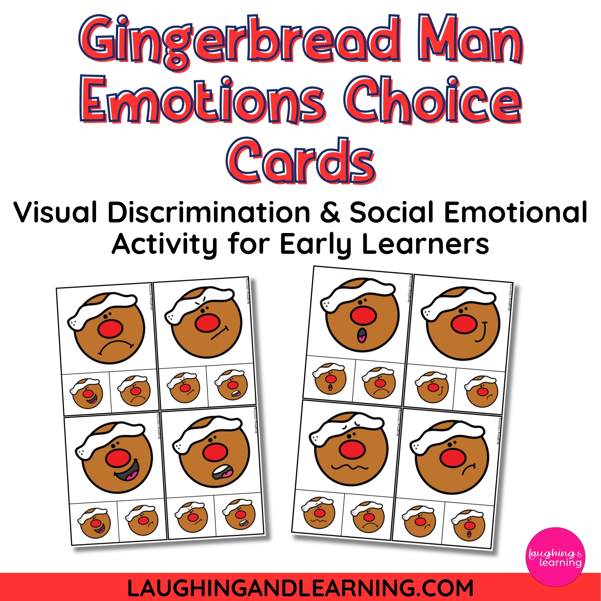 Gingerbread Man Emotions Choice Cards: A Festive Way to Build Feelings Recognition
